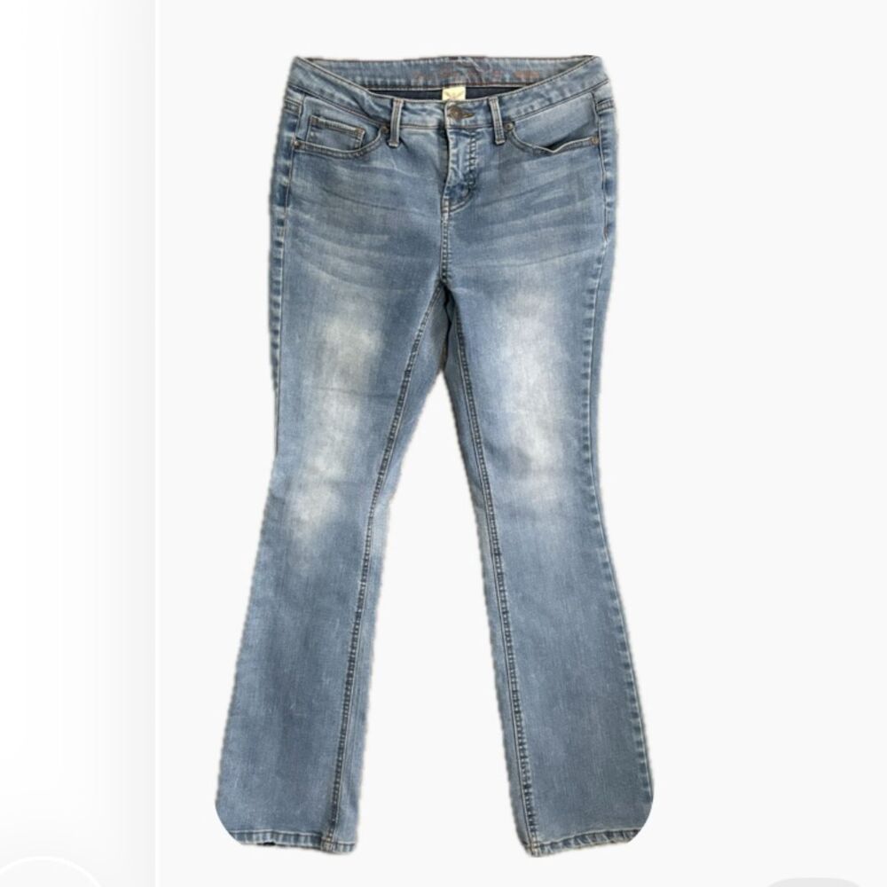 Faded Glory Mid Rise Medium Wash Bootcut Jeans Y2K Size 8A / 8 Regular